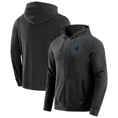 Carolina Panthers J. Palmer Players Lounge Tri-Blend Full-Zip Hoodie - Dark Heather Gray Hoodies