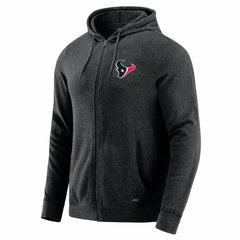 Houston Texans J. Palmer Players Lounge Tri-Blend Full-Zip Hoodie - Dark Heather Gray Hoodies