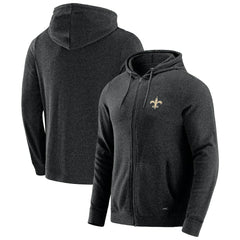 New Orleans Saints J. Palmer Players Lounge Tri-Blend Full-Zip Hoodie - Dark Heather Gray Hoodies