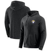 Los Angeles Rams J. Palmer Players Lounge Tri-Blend Full-Zip Hoodie - Dark Heather Gray Hoodies