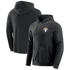 Los Angeles Rams J. Palmer Players Lounge Tri-Blend Full-Zip Hoodie - Dark Heather Gray Hoodies