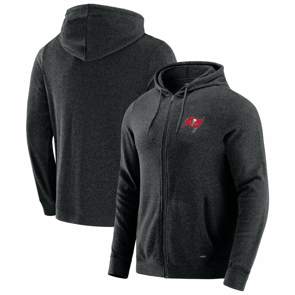 Tampa Bay Buccaneers J. Palmer Players Lounge Tri-Blend Full-Zip Hoodie - Dark Heather Gray Hoodies