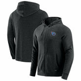 Tennessee Titans J. Palmer Players Lounge Tri-Blend Full-Zip Hoodie - Dark Heather Gray Hoodies