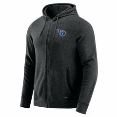Tennessee Titans J. Palmer Players Lounge Tri-Blend Full-Zip Hoodie - Dark Heather Gray Hoodies