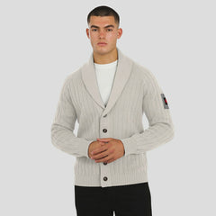 Kansas City Chiefs J. Palmer The Playmaker Cardigan Raglan Sweater - Gray