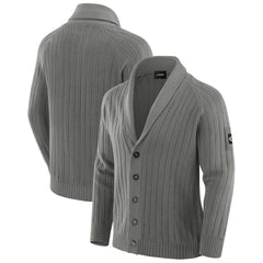 Green Bay Packers J. Palmer The Playmaker Cardigan Raglan Sweater - Graphite