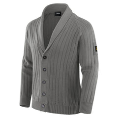 Minnesota Vikings J. Palmer The Playmaker Cardigan Raglan Sweater - Graphite