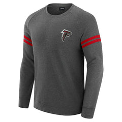 Atlanta Falcons J. Palmer Players Lounge Raglan Tri-Blend Sweatshirt - Dark Heather Gray Sweatshirts