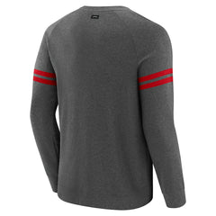 Atlanta Falcons J. Palmer Players Lounge Raglan Tri-Blend Sweatshirt - Dark Heather Gray Sweatshirts