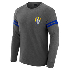 Los Angeles Rams J. Palmer Players Lounge Raglan Tri-Blend Sweatshirt - Dark Heather Gray Sweatshirts