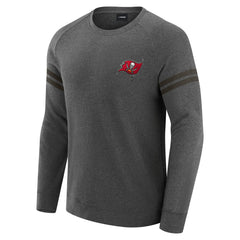 Tampa Bay Buccaneers J. Palmer Players Lounge Raglan Tri-Blend Sweatshirt - Dark Heather Gray Sweatshirts