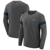 Tennessee Titans J. Palmer Players Lounge Raglan Tri-Blend Sweatshirt - Dark Heather Gray Sweatshirts