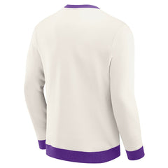 Minnesota Vikings Darius Rucker Collection Colorblock Pullover Sweatshirt - Cream Pullover