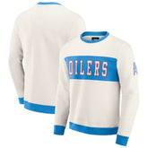 Tennessee Titans Darius Rucker Collection Colorblock Pullover Sweatshirt - Cream Pullover