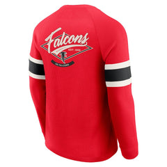 Atlanta Falcons Darius Rucker Collection Waffle-Knit Raglan Long Sleeve Henley T-Shirt - Red T-shirts