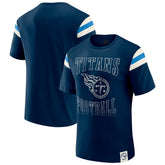 Tennessee Titans Darius Rucker Collection Football Stripe Sleeve T-Shirt - Navy T-shirts