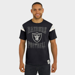Las Vegas Raiders Darius Rucker Collection Football Stripe Sleeve T-Shirt - Black T-shirts