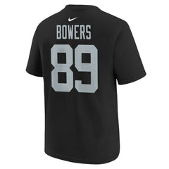 Brock Bowers Las Vegas Raiders Youth Player Name & Number T-Shirt - Black T-shirts