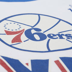 Philadelphia 76ers Unisex Hardwood Classics Vintage Team Origins Premium T-Shirt White - Mitchell & Ness