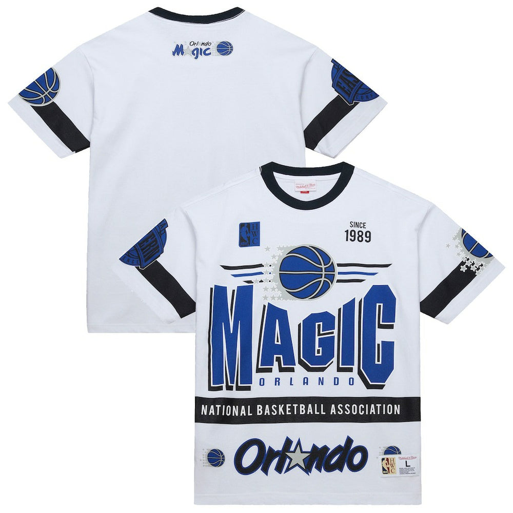 Orlando Magic Unisex Hardwood Classics Vintage Team Origins Premium T-Shirt White - Mitchell & Ness