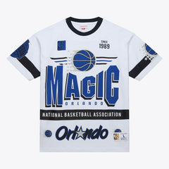 Orlando Magic Unisex Hardwood Classics Vintage Team Origins Premium T-Shirt White - Mitchell & Ness
