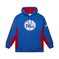 Philadelphia 76ers Hardwood Classics Team Origins Fleece Pullover Hoodie Royal - Mitchell & Ness