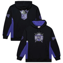 Sacramento Kings Hardwood Classics Team Origins Fleece Pullover Hoodie Black - Mitchell & Ness