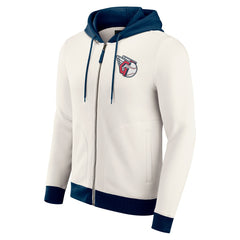 Cleveland Guardians Darius Rucker Collection by Fanatics Men's Polar Fleece Full-Zip Hoodie - Cream Hoodies
