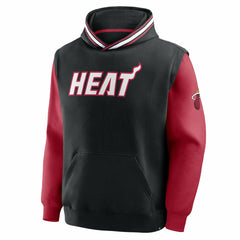 Miami Heat Half Court Shot Clock Fastbreak Hoodie Black/Red - Fanatics