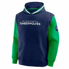 Minnesota Timberwolves Half Court Shot Clock Fastbreak Hoodie Navy/Green - Fanatics