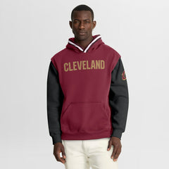 Cleveland Cavaliers Half Court Shot Clock Fastbreak Hoodie Wine/Black - Fanatics