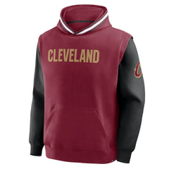 Cleveland Cavaliers Half Court Shot Clock Fastbreak Hoodie Wine/Black - Fanatics