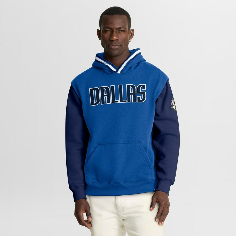 Dallas Mavericks Half Court Shot Clock Fastbreak Hoodie Blue/Navy - Fanatics