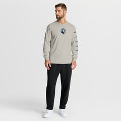 Minnesota Timberwolves Crossover Collection Ball Screen Action Premium Long Sleeve T-Shirt Cream - Fanatics