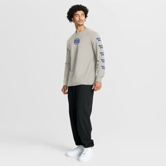 New York Knicks Crossover Collection Ball Screen Action Premium Long Sleeve T-Shirt Cream - Fanatics