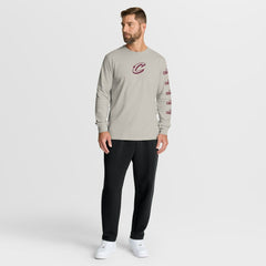 Cleveland Cavaliers Crossover Collection Ball Screen Action Premium Long Sleeve T-Shirt Cream - Fanatics outlet