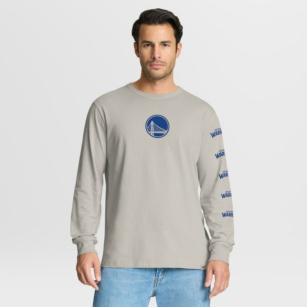 Golden State Warriors Crossover Collection Ball Screen Action Premium Long Sleeve T-Shirt Cream - Fanatics