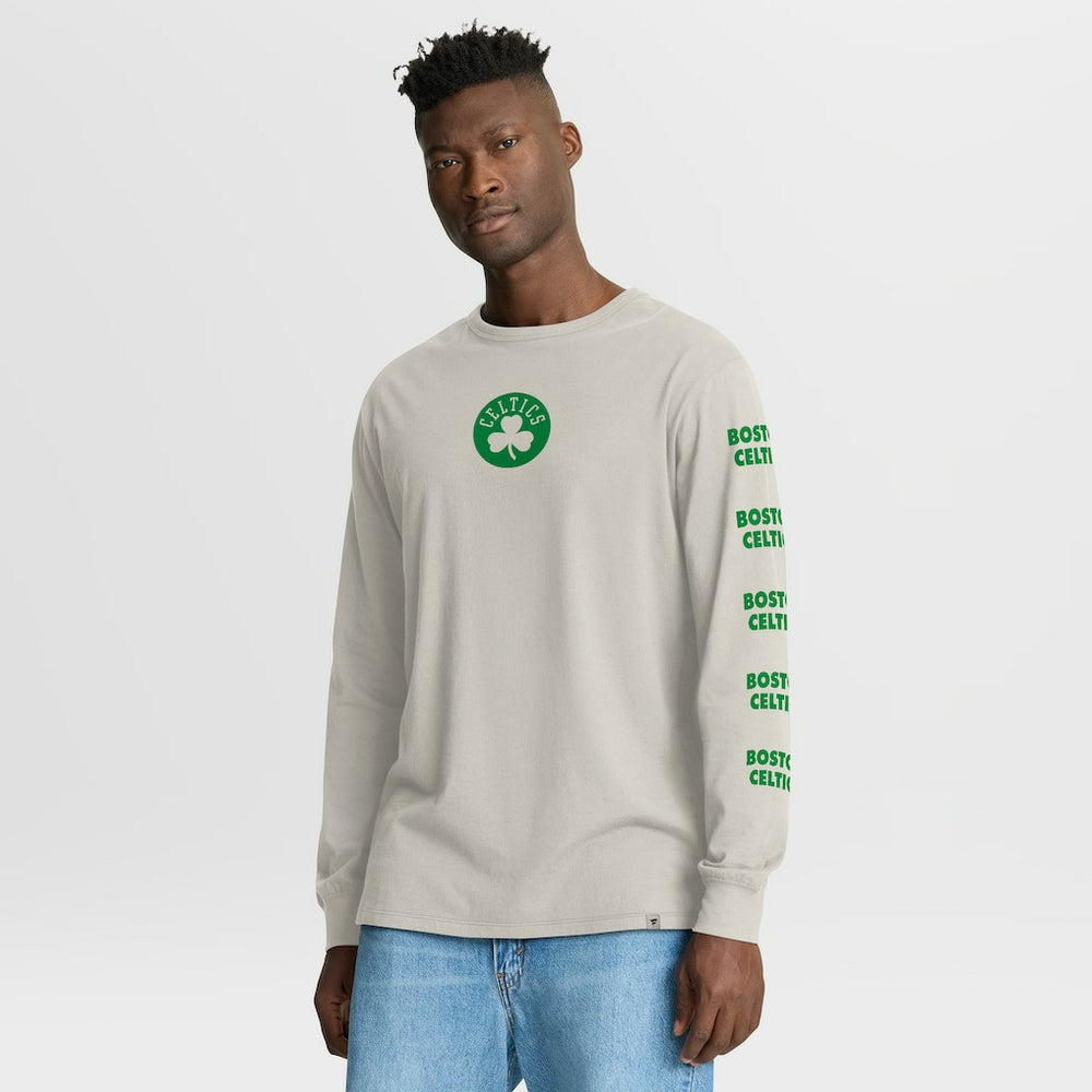 Boston Celtics Crossover Collection Ball Screen Action Premium Long Sleeve T-Shirt Cream - Fanatics outlet