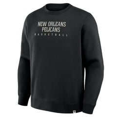 New Orleans Pelicans Crossover Collection Defensive Rotation Drill Premium Pullover Sweatshirt Black - Fanatics