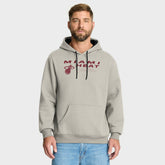 Miami Heat Crossover Collection Blocked Shot Premium Pullover Hoodie Off White - Fanatics