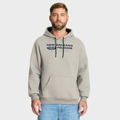 New Orleans Pelicans Crossover Collection Blocked Shot Premium Pullover Hoodie Off White - Fanatics
