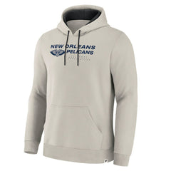 New Orleans Pelicans Crossover Collection Blocked Shot Premium Pullover Hoodie Off White - Fanatics
