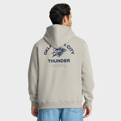 Oklahoma City Thunder Crossover Collection Blocked Shot Premium Pullover Hoodie Off White - Fanatics