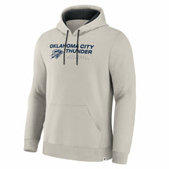 Oklahoma City Thunder Crossover Collection Blocked Shot Premium Pullover Hoodie Off White - Fanatics
