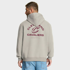 Cleveland Cavaliers Crossover Collection Blocked Shot Premium Pullover Hoodie Off White - Fanatics