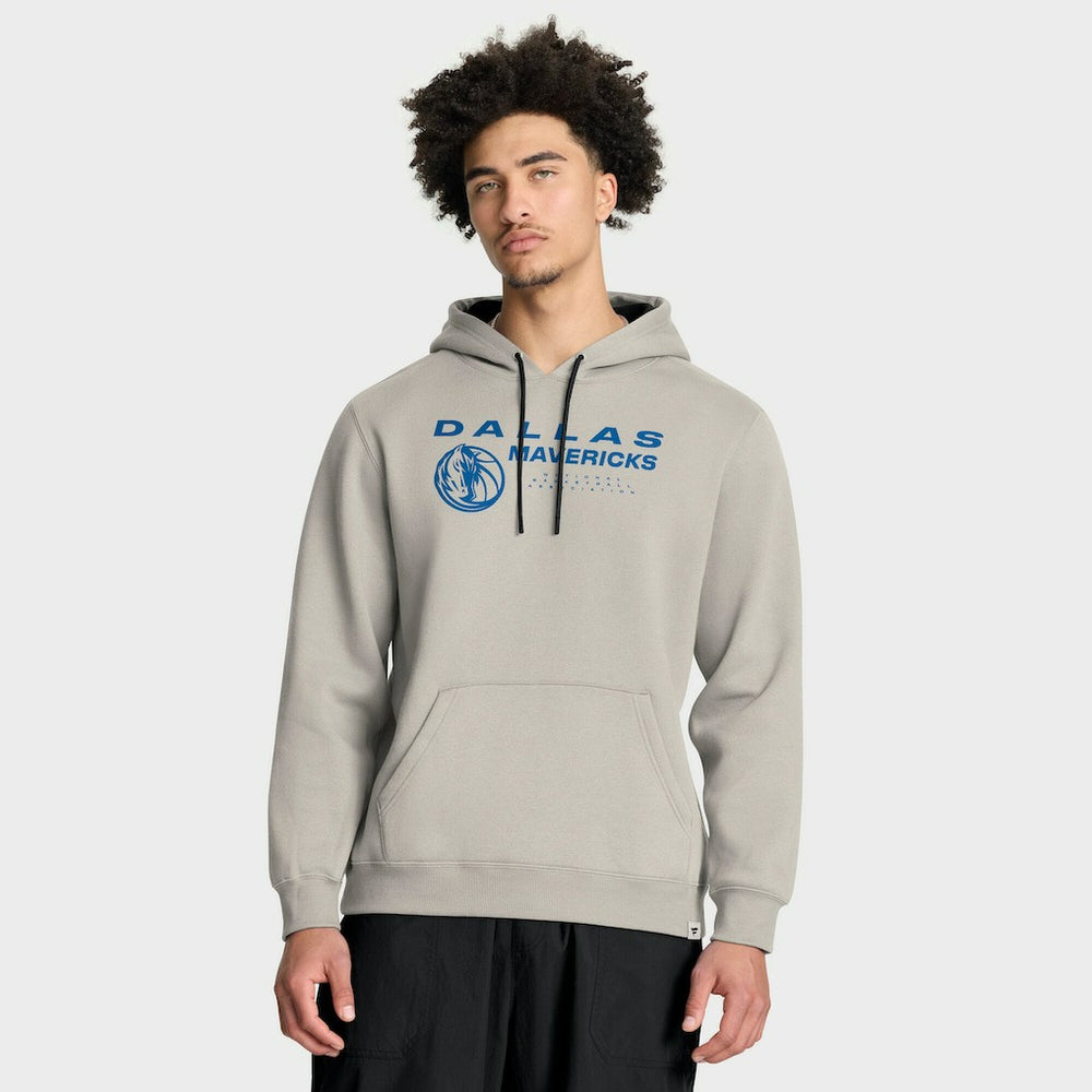 Dallas Mavericks Crossover Collection Blocked Shot Premium Pullover Hoodie Off White - Fanatics