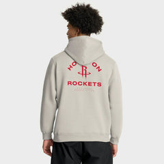 Houston Rockets Crossover Collection Blocked Shot Premium Pullover Hoodie Off White - Fanatics