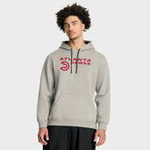 Atlanta Hawks Crossover Collection Blocked Shot Premium Pullover Hoodie Off White - Fanatics