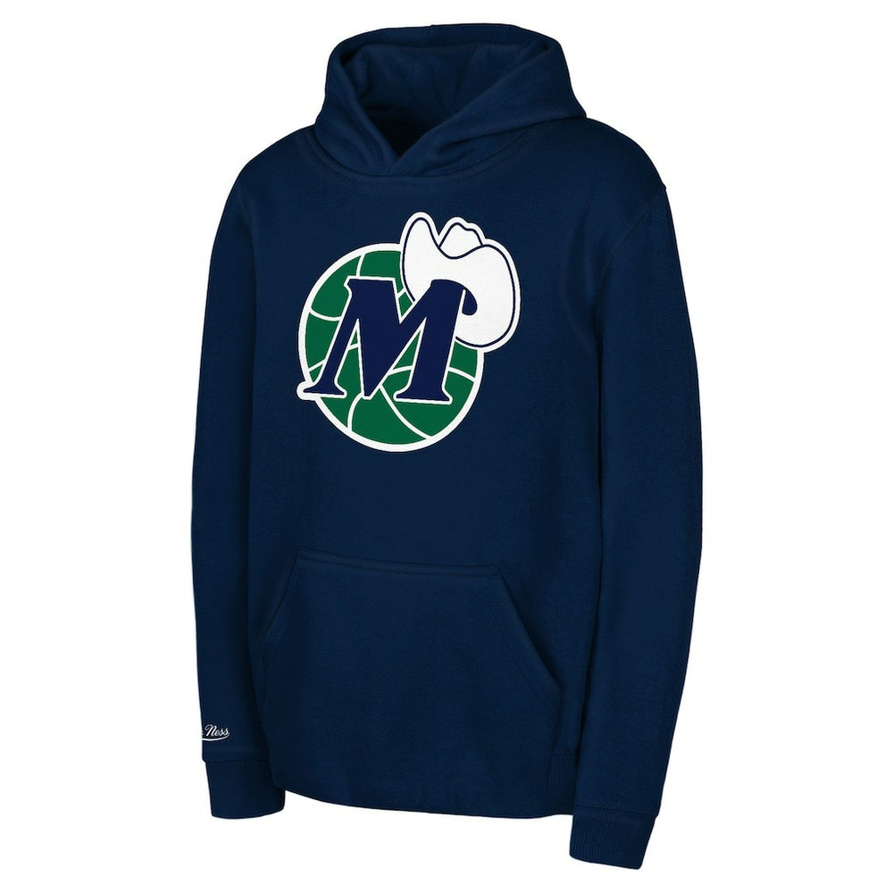 Dallas Mavericks Preschool Retro Logo Pullover Hoodie Navy - Mitchell & Ness outlet