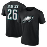 Saquon Barkley Philadelphia Eagles Icon Name & Number - Black